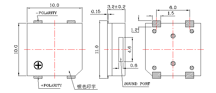 无源蜂鸣器SMD-100032H