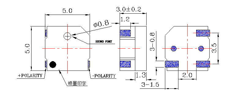 无源蜂鸣器SMD-050030F