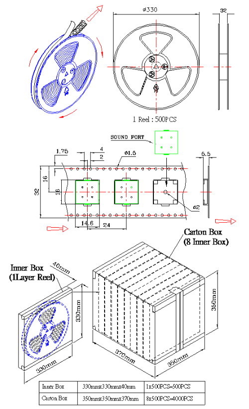 贴片蜂鸣器SMD-140040H